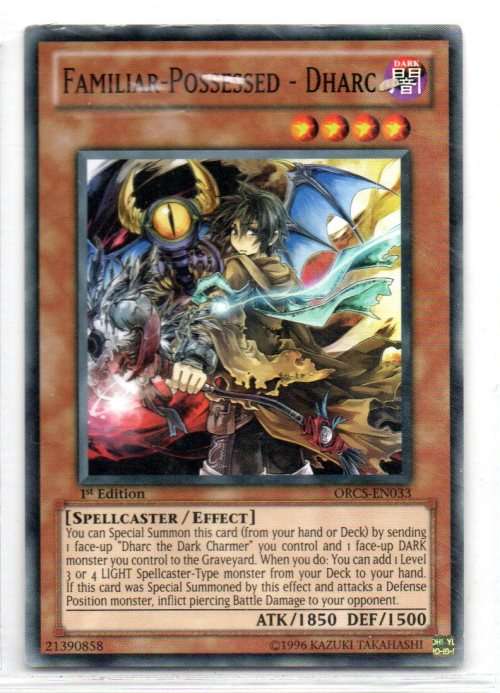 Yu-Gi-Oh! - Familiar-Possessed - Dharc - 1st Ed/Common - Order of Chaos (ORCS-EN033)