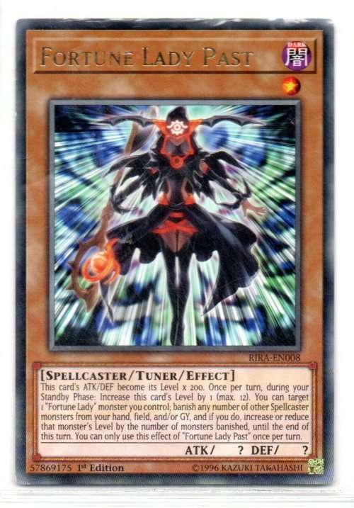 Yu-Gi-Oh! - Fortune Lady Past - 1st Ed/Rare - Rising Rampage (RIRA-EN008)
