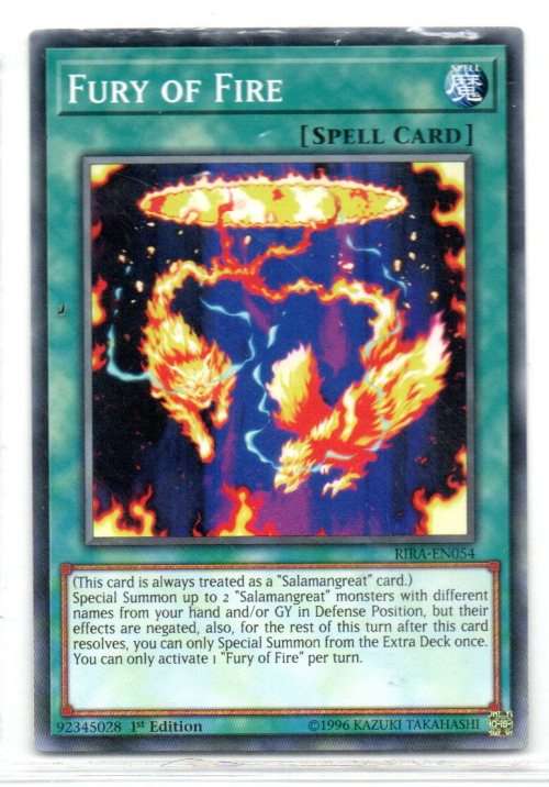 Yu-Gi-Oh! - Fury of Fire - 1st Ed/Common - Rising Rampage (RIRA-EN054)