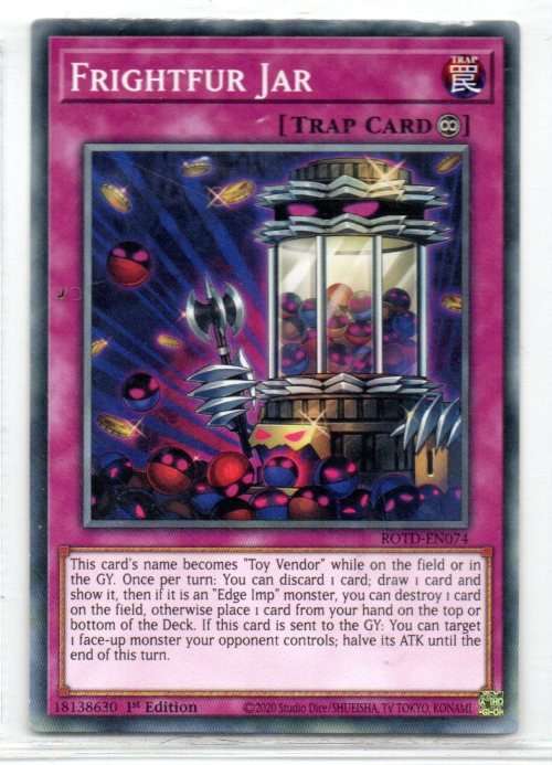 Yu-Gi-Oh! - Frightfur Jar - 1st Ed/Common - Rise of the Duelist (ROTD-EN074)