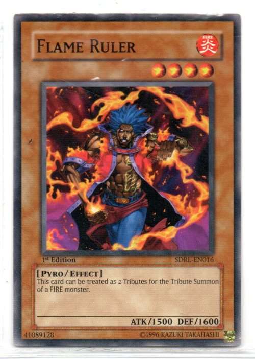 Yu-Gi-Oh! - Flame Ruler - 1st Ed/Common - Rise if the Dragon Lords Structure Deck (SDRL-EN016)