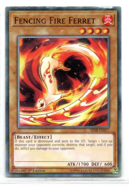 Yu-Gi-Oh! - Fencing Fire Ferret - 1st Ed/Common - Structure Deck: Soulburner (SDSB-EN017)