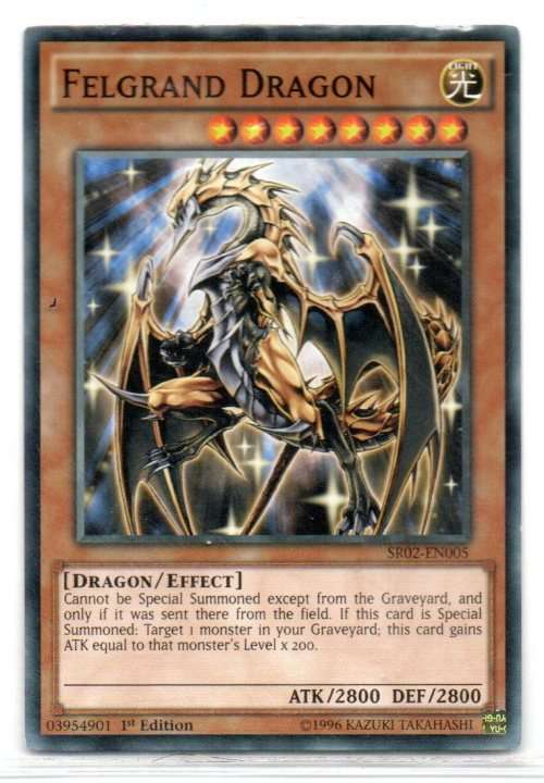 Yu-Gi-Oh! - Felgrand Dragon - 1st Ed/Common - Rise of the True Dragons Structure Deck (SR02-EN005)