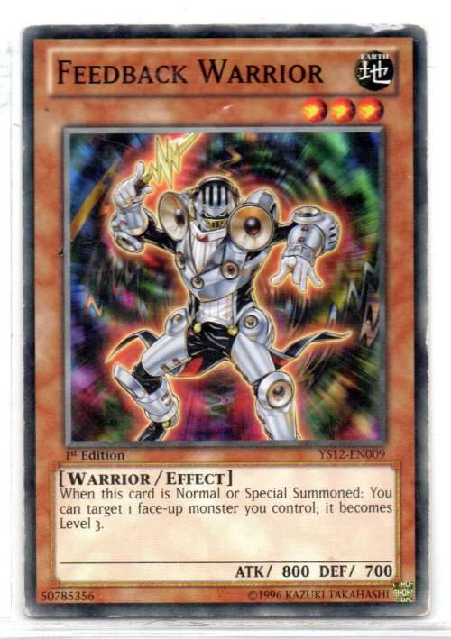 Yu-Gi-Oh! - Feedback Warrior - 1st Ed/Common - Starter Deck: Xyz Symphony (YS12-EN009)