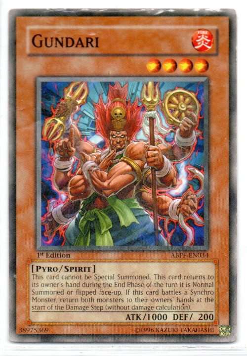 Yu-Gi-Oh! - Gundari - 1st Ed/Common - Absolute Powerforce (ABPF-EN034)
