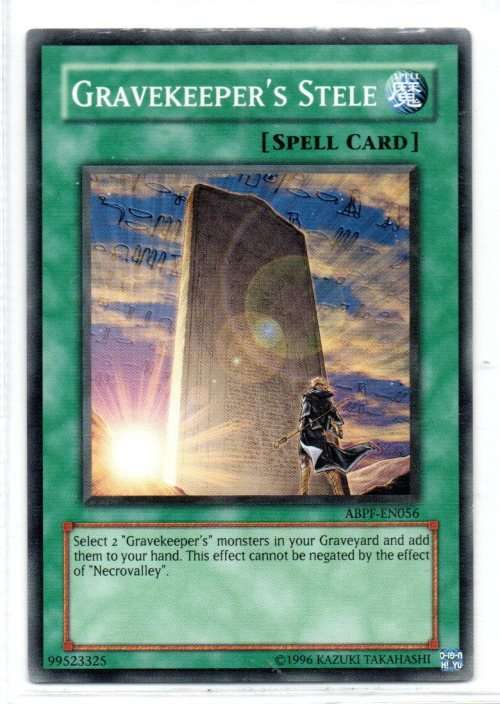 Yu-Gi-Oh! - Gravekeeper`s Stele - Common - Absolute Powerforce (ABPF-EN056)