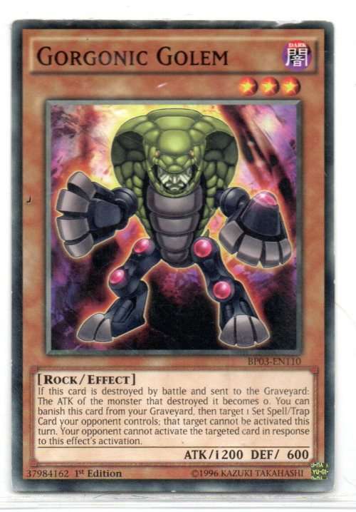 Yu-Gi-Oh! - Gorgonic Golem - 1st Ed/Common - Battle Pack 3: Monster League (BP03-EN110)