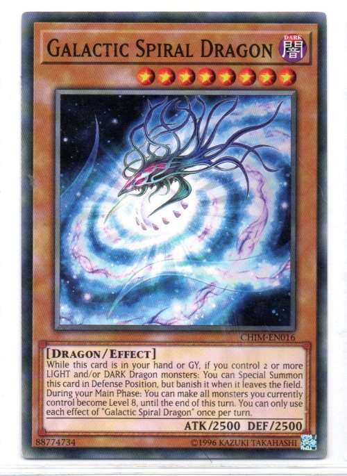 Yu-Gi-Oh! - Galactic Spiral Dragon - Common - Chaos Impact (CHIM- EN016)
