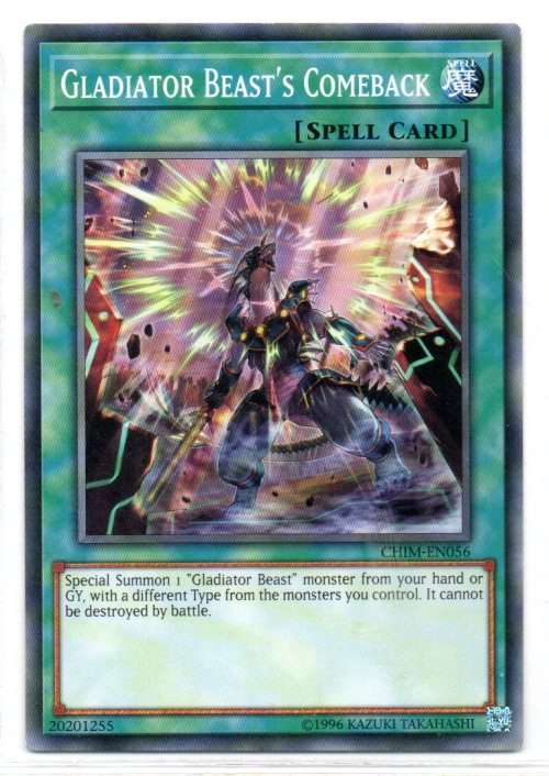 Yu-Gi-Oh! - Gladiator Beast`s Comeback - Common - Chaos Impact (CHIM-EN056)