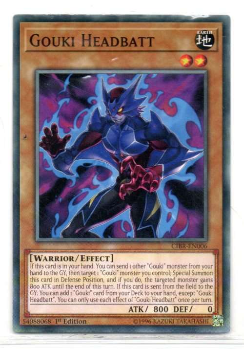 Yu-Gi-Oh! - Gouki Headbatt - 1st Ed/Common - Circuit Break (CIBR-EN006)