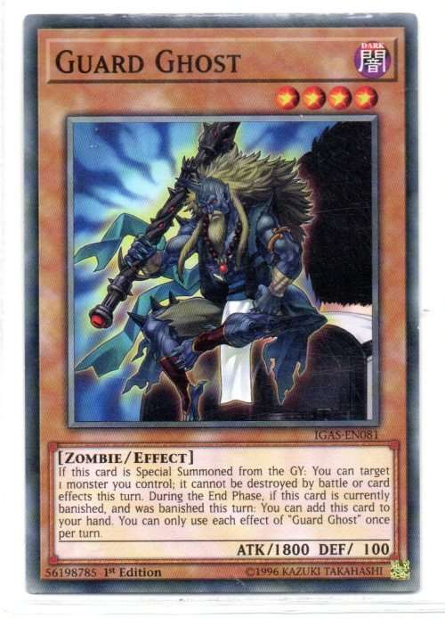 Yu-Gi-Oh! - Guard Ghost - 1st Ed/Common - Ignition Assault (IGAS-EN081)