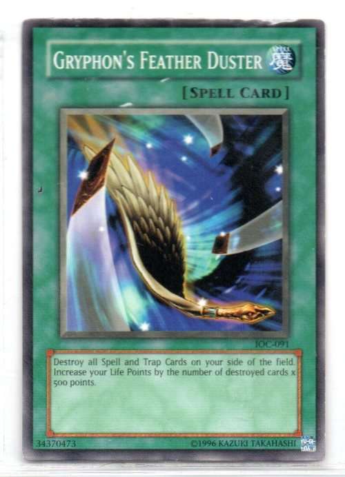 Yu-Gi-Oh! - Gryphon`s Feather Duster - Common - Invasion of Chaos (IOC-091)