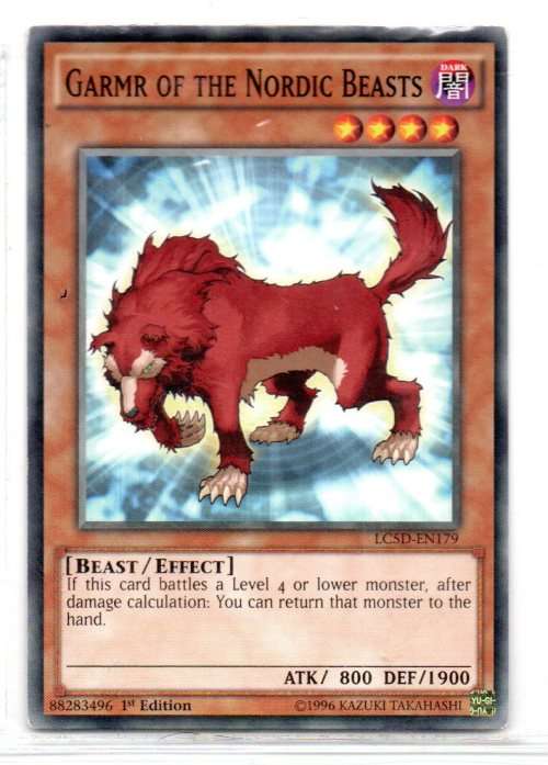 Yu-Gi-Oh! - Garmr of the Nordic Beasts - 1st Ed/Common - Legendary Collection 5D`s Mega Pack (LC5D-E