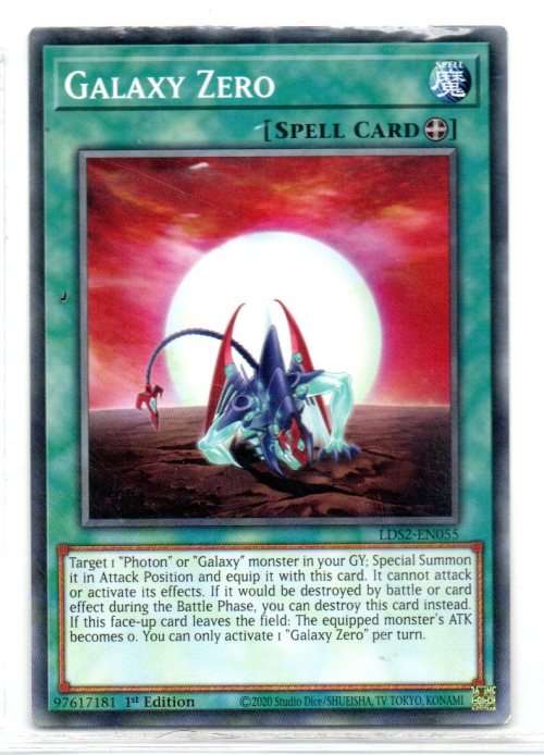 Yu-Gi-Oh! - Galaxy Zero - 1st Ed/Common - Legendary Duelists: Season 2 (LDS2-EN055)