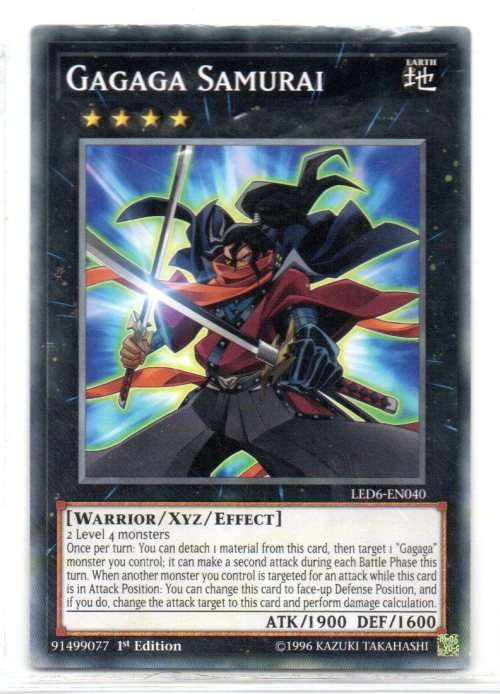 Yu-Gi-Oh! - Gagaga Samurai - 1st Ed/Common - Legendary Duelists: Magical Hero (LED6-EN040)