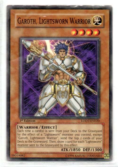 Yu-Gi-Oh! - Garoth, Lightsworn Warrior - 1st Ed/Common - Light of Destruction (LODT-EN020)