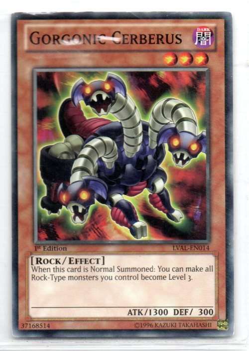 Yu-Gi-Oh! - Gorgonic Cerberus - 1st Ed/Common - Legacy of the Valiant (LVAL-EN014)