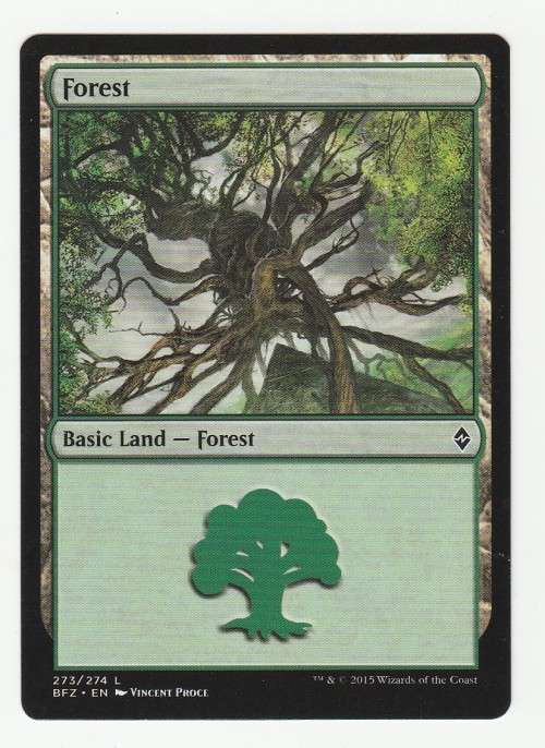 VN - MTG Bulk Lot 1/5 Forest (20 cards)