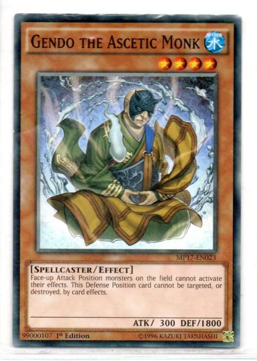 Yu-Gi-Oh! - Gendo The Ascetic Monk - 1st Ed/Common - 2017 Mega-Tin Mega Pack (MP17-EN023)