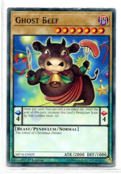 Yu-Gi-Oh! - Ghost Beef - 1st Ed/Common - 2018 Mega-Tin Mega Pack (MP18-EN029)