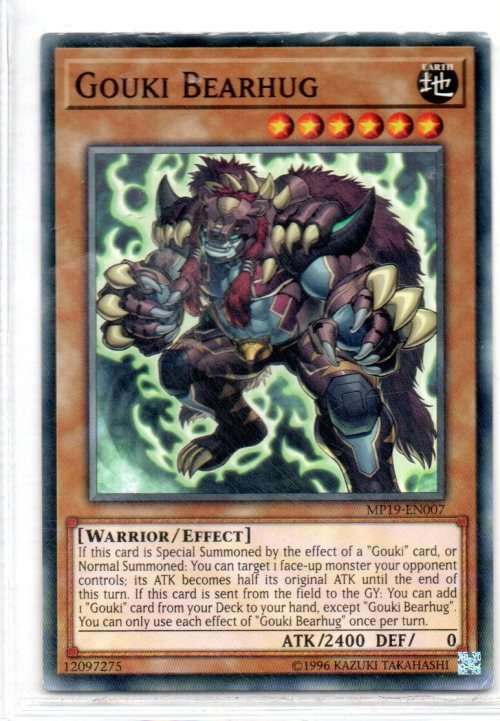 Yu-Gi-Oh! - Gouki Bearhug - Common - 2019 Gold Sarcophagus Tin Mega Pack (MP19-EN007)