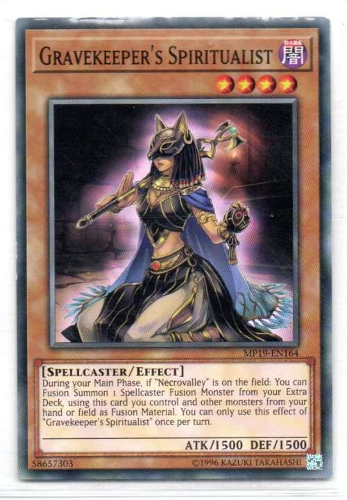 Yu-Gi-Oh! - Gravekeeper`s Spiritualist - Common - 2019 Gold Sarcophagus Tin Mega Pack (MP19-EN164)