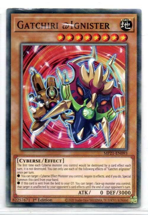 Yu-Gi-Oh! - Gatchiri @Ignister - 1st Ed/Common - 2021 Tin of Ancient Battles (MP21-EN093)