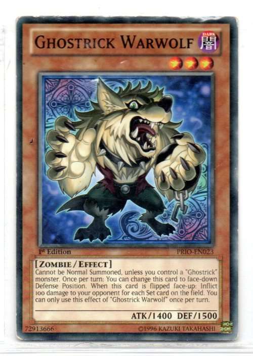 Yu-Gi-Oh! - Ghostrick Warwolf - 1st Ed/Common - Primal Origin (PRIO-EN023)