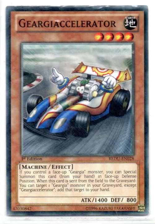 Yu-Gi-Oh! - Geargiaccelerator - 1st Ed/Common - Return of the Duelist (REDU-EN028)