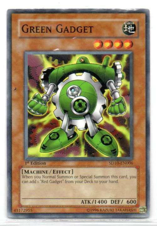 Yu-Gi-Oh! - Green Gadget - 1st Ed/Common - Structure Deck: Machine Re-Volt (SD10-EN006)