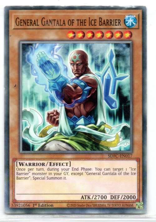 Yu-Gi-Oh! - General Gantala of the Ice Barrier - 1st Ed/Common - Structure Deck: Freezing Chains (SD