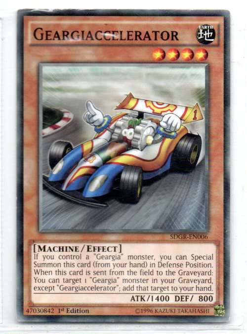 Yu-Gi-Oh! - Geargiaccelerator - 1st Ed/Common - Structure Deck: Geargia Rampage (SDGR-EN006)