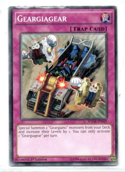Yu-Gi-Oh! - Geargiagear - 1st Ed/Common - Structure Deck: Geargia Rampage (SDGR-EN029)