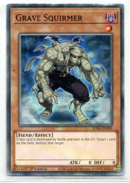 Yu-Gi-Oh! - Grave Squirmer - 1st Ed/Common - Structure Deck: Sacred Beasts (SDSA-EN009)