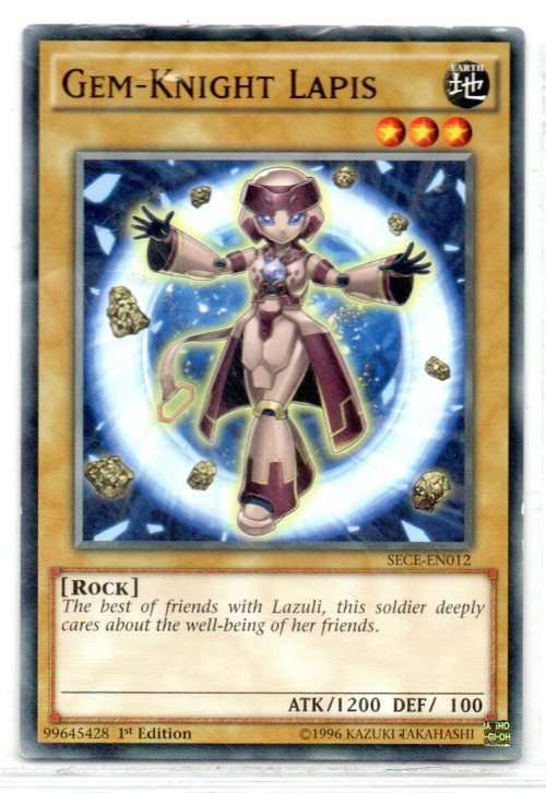 Yu-Gi-Oh! - Gem-Knight Lapis - 1st Ed/Common - Secrets of Eternity (SECE-EN012)