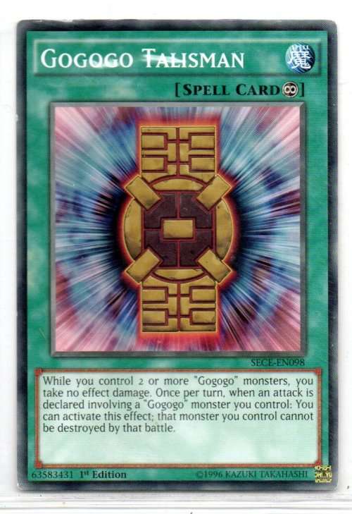 Yu-Gi-Oh! - Gogogo Talisman - 1st Ed/Common - Secrets of Eternity (SECE-EN098)