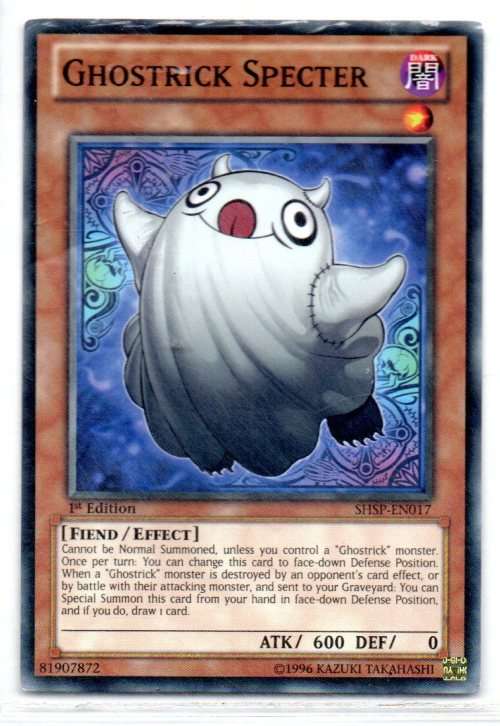 Yu-Gi-Oh! - Ghostrick Specter - 1st Ed/Common - Shadow Specters (SHSP-EN017)