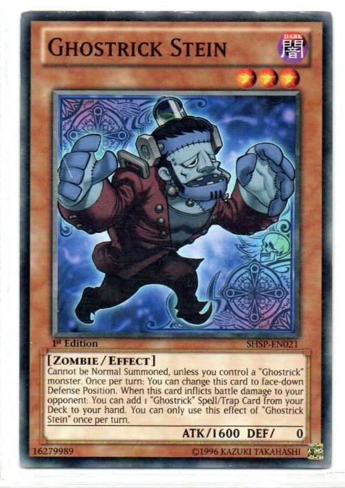 Yu-Gi-Oh! - Ghostrick Stein - 1st Ed/Common - Shadow Specter (SHSP-EN021)