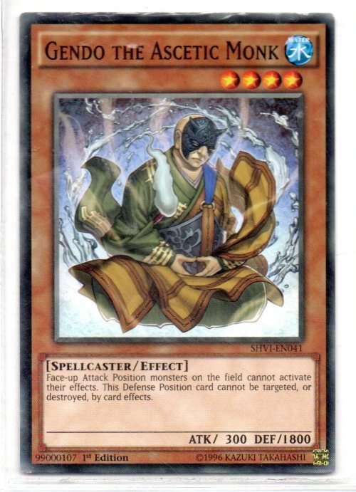 Yu-Gi-Oh! - Gendo The Ascetic Monk - 1st Ed/Common - Shining Victories (SHVI-EN041)