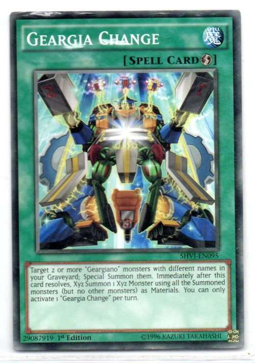 Yu-Gi-Oh! - Geargia Change - 1st Ed/Common - Shining Victories (SHVI-EN095)