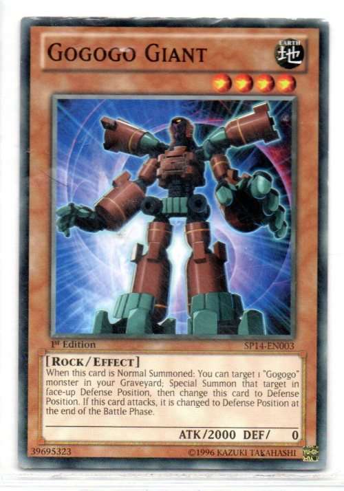 Yu-Gi-Oh! - Gogogo Giant - 1st Ed/Starfoil Rare - Star Pack 2014 (SP14-EN003)