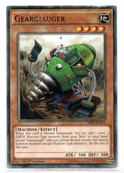 Yu-Gi-Oh! - Geargiauger -1st Ed/Common - Structure Deck: Machine Reactor (SR03-EN012)