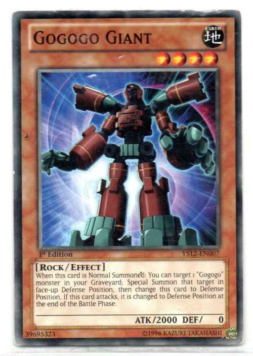 Yu-Gi-Oh! - Gogogo Giant - 1st Ed/Common - Starter Deck: XYZ Symphony (YS12-EN007)
