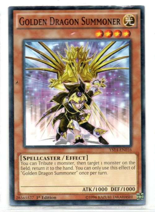Yu-Gi-Oh! - Golden Dragon Summoner - 1st Ed/Common - Super Starter: Soace-Time Showdown (YS14-EN016)