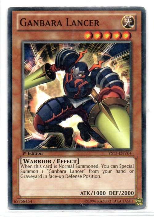 Yu-Gi-Oh! - Ganbara Lancer - 1st Ed/Common - Super Starter: V for Victory Power-Up Pack (YS13-ENV04)