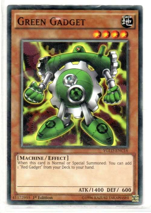Yu-Gi-Oh! - Green Gadget - 1st Ed/Common - King of Games: Yugi`s Legendary Decks (YGLD- ENC16)