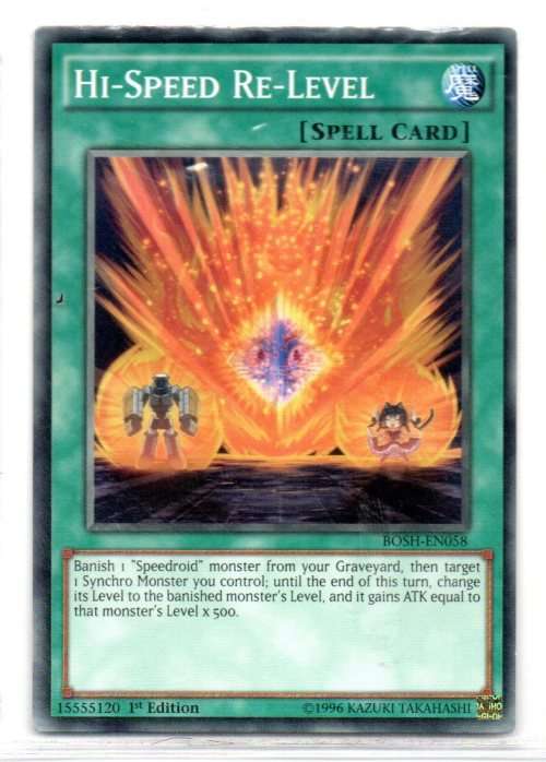 Yu-Gi-Oh! - Hi-Speed Re-Level - 1st Ed/Common - Breakers of Shadow (BOSH-EN058)
