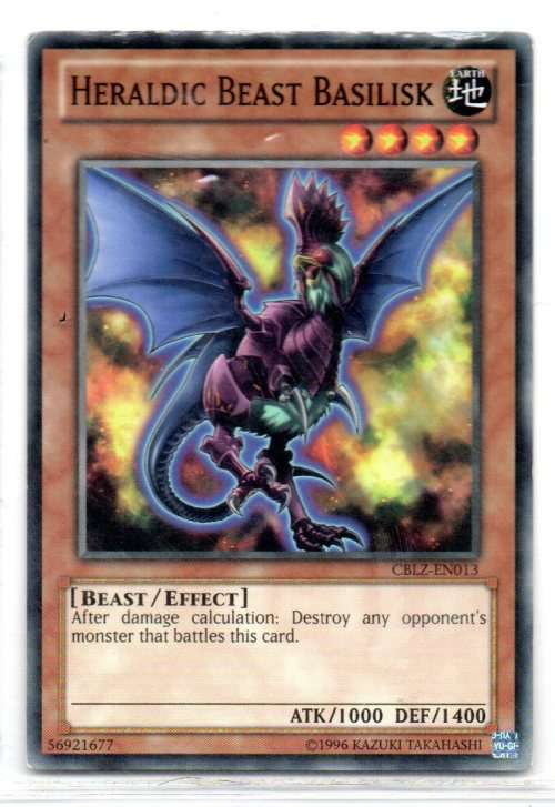 Yu-Gi-Oh! - Heraldic Beast Basilisk - Common - Cosmo Blazer (CBLZ-EN013)