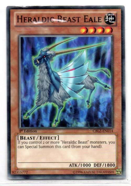 Yu-Gi-Oh! - Heraldic Beast Eale - 1st Ed/Common - Cosmo Blazer (CBLZ-EN014)