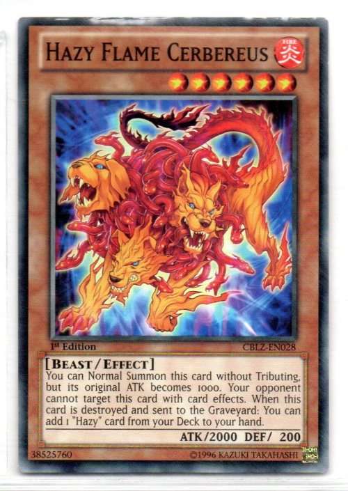 Yu-Gi-Oh! - Hazy Flame Cerbereus - 1st Ed/Common - Cosmo Blazer (CLBZ-EN028)